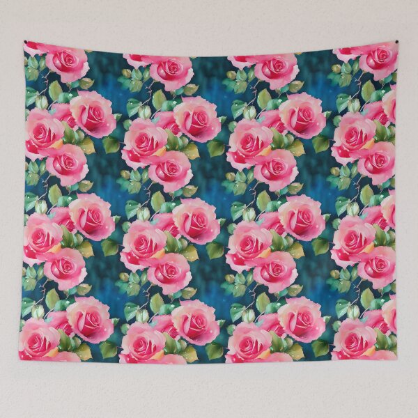 Item preview, Pretty Floral Pink Rose Pattern Pastel Water Colors Tiled Abstract designed and sold by Infinitelypink.
