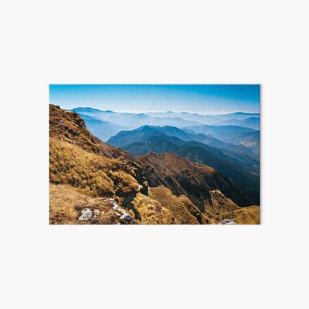 Climbing Chandrashila, India Art Board Print
