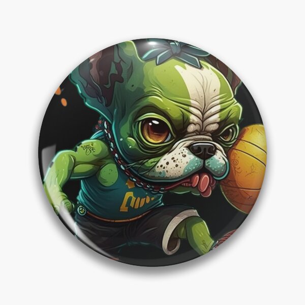 Item preview, baby French Bulldog playing basketball designed and sold by futuresimo04.