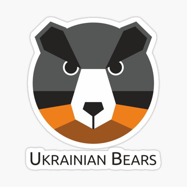 "Ukrainian Bears" club logo Sticker