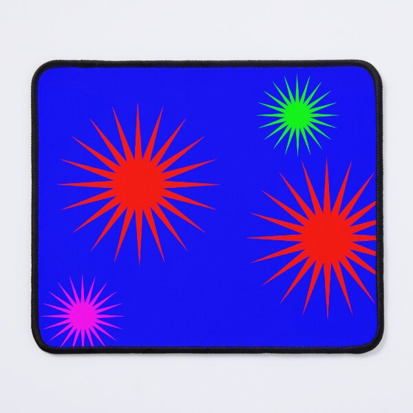 Item preview, Fireworks on Blue designed and sold by GEOMETRIC ART .