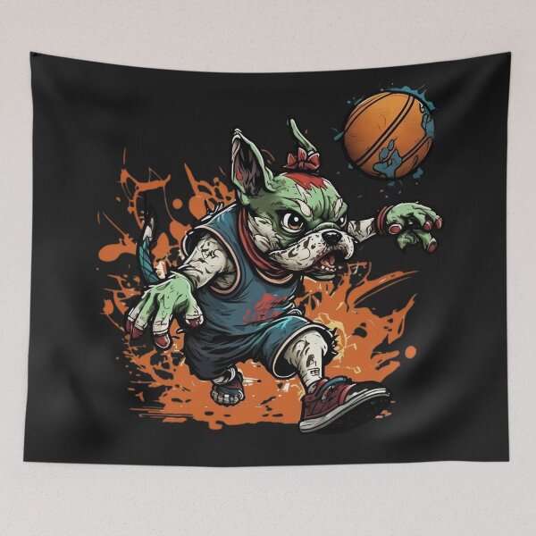 Item preview,  French Bulldog playing basketball designed and sold by futuresimo04.