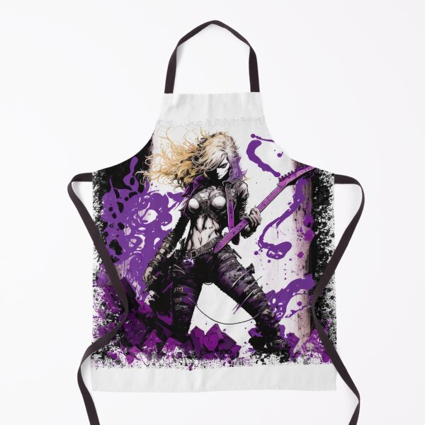 Item preview, ROCKER GIRL LEATHER SUIT SPLASH ELECTRIC GUITAR DESTROYER designed and sold by ogirdorgraphics.