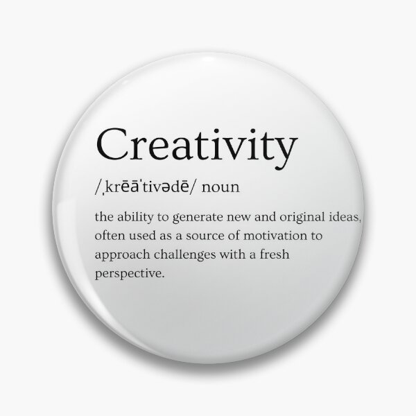 Item preview, Creativity - Embrace the Power of Original Ideas - Black on White designed and sold by GrowMotiveDaily.