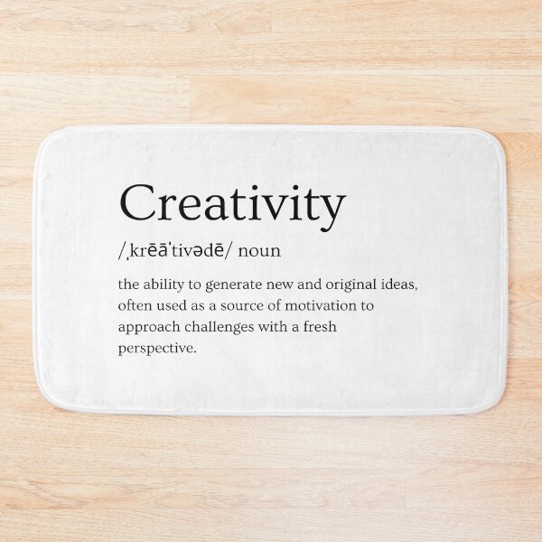 Item preview, Creativity - Embrace the Power of Original Ideas - Black on White designed and sold by GrowMotiveDaily.