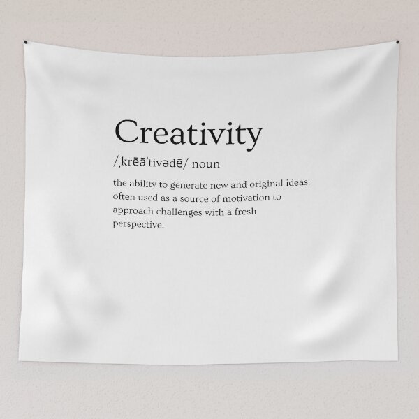 Item preview, Creativity - Embrace the Power of Original Ideas - Black on White designed and sold by GrowMotiveDaily.