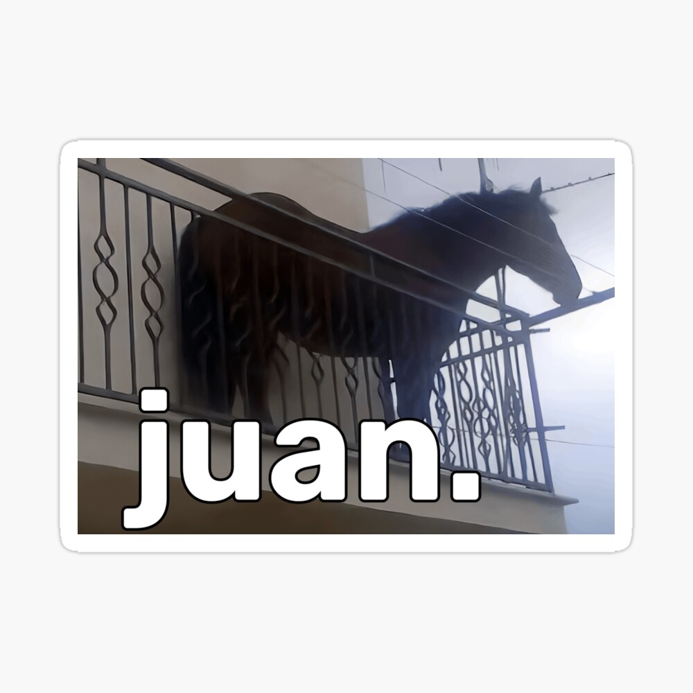 Juan Horse on Balcony Dank Meme