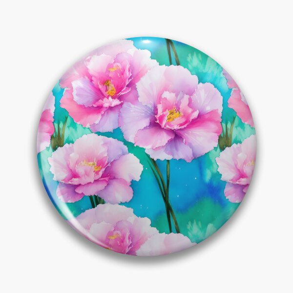 Item preview, Pretty Floral Carnation Pattern Pastel Water Colors Tiled Abstract designed and sold by Infinitelypink.