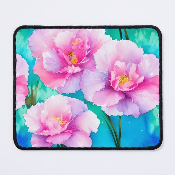 Item preview, Pretty Floral Carnation Pattern Pastel Water Colors Tiled Abstract designed and sold by Infinitelypink.