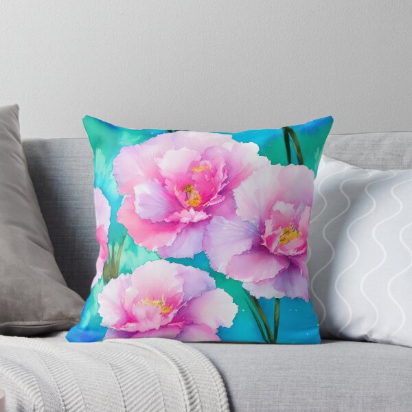 Item preview, Pretty Floral Carnation Pattern Pastel Water Colors Tiled Abstract designed and sold by Infinitelypink.