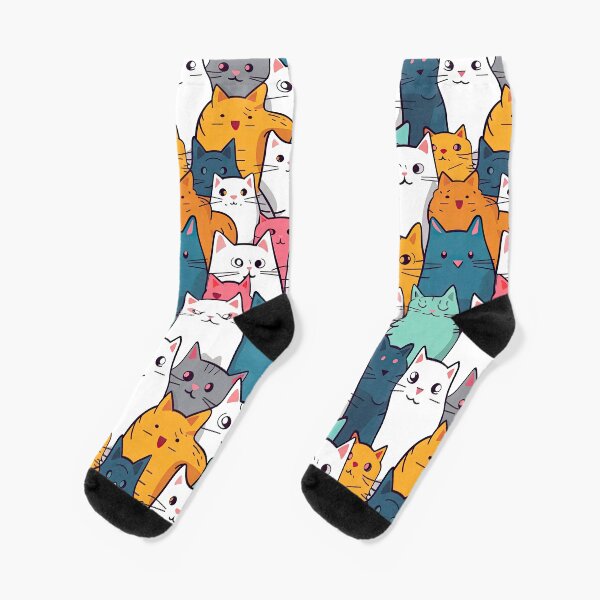 Item preview, Cat pattern designed and sold by PixelPack Design.