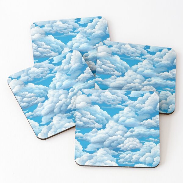 Item preview, White Fluffy Clouds designed and sold by StylizedPattern.