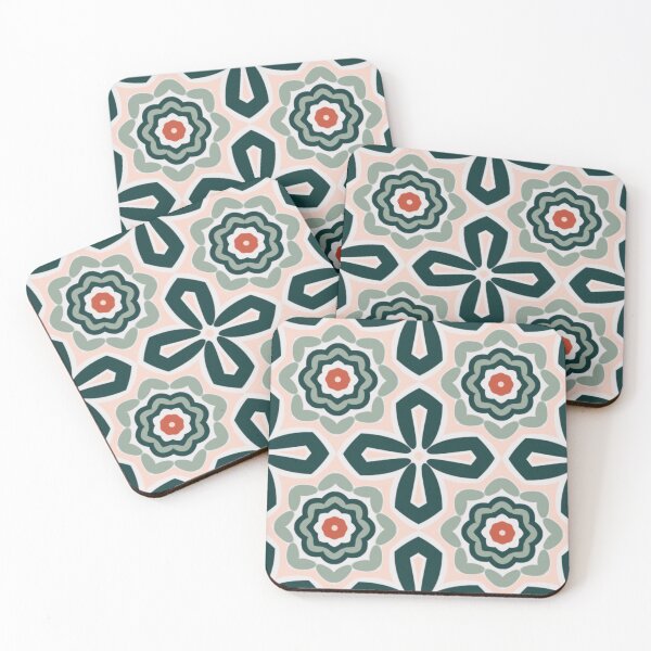 Item preview, Mod floral greens and pink designed and sold by Lia Zarpin.