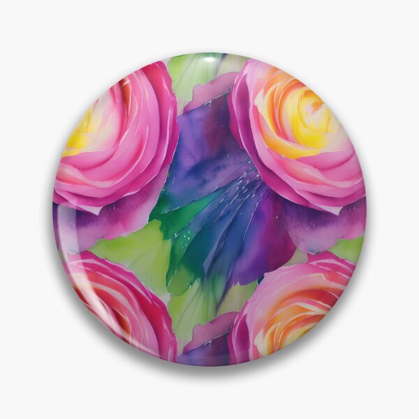 Item preview, Pretty Floral Rose Pattern in Pastel Water Colors Tiled Abstract designed and sold by Infinitelypink.