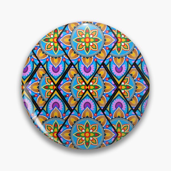 Item preview, Colorful vintage seamless pattern with floral and mandala elements. designed and sold by Apkdesigner.