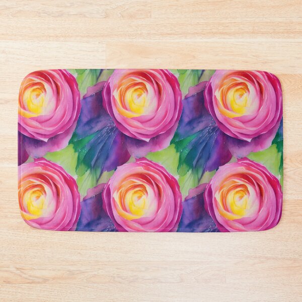 Item preview, Pretty Floral Rose Pattern in Pastel Water Colors Tiled Abstract designed and sold by Infinitelypink.