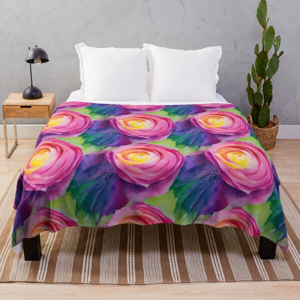 Item preview, Pretty Floral Rose Pattern in Pastel Water Colors Tiled Abstract designed and sold by Infinitelypink.