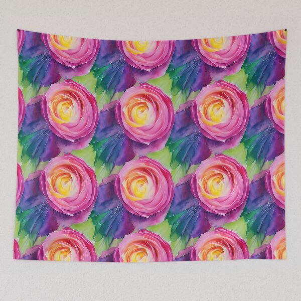 Item preview, Pretty Floral Rose Pattern in Pastel Water Colors Tiled Abstract designed and sold by Infinitelypink.