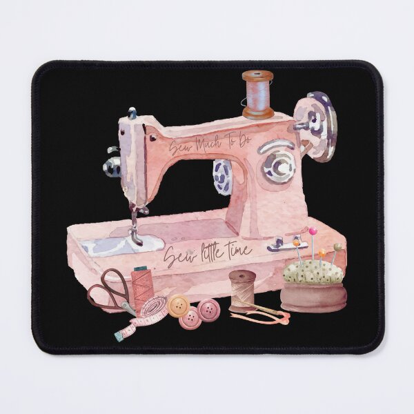 Item preview, Sew Much To Do, Sew Little Time - black background designed and sold by aliveinmiddle.