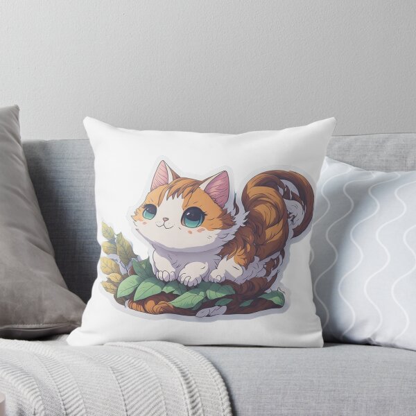 Item preview, Cute Adorable Digital Chibi Art Cat Miaw designed and sold by ChibiArtline.