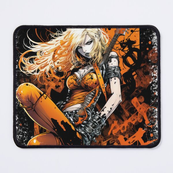 Item preview, ROCKER GIRL LEATHER SUIT SPLASH ELECTRIC GUITAR DESTROYER designed and sold by ogirdorgraphics.