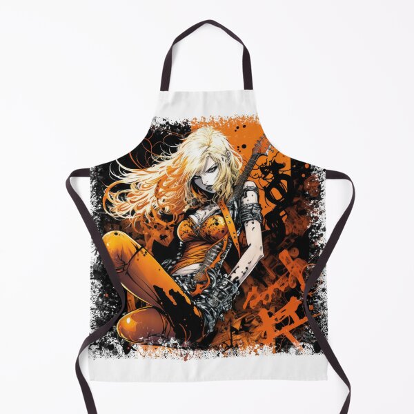 Item preview, ROCKER GIRL LEATHER SUIT SPLASH ELECTRIC GUITAR DESTROYER designed and sold by ogirdorgraphics.