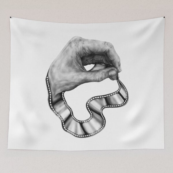 Item preview, Holding Film | Surreal Art Poster Canvas Print designed and sold by Surreal-Acres.