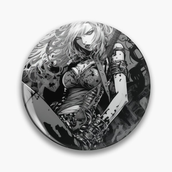 Item preview, ROCKER GIRL LEATHER SUIT SPLASH ELECTRIC GUITAR DESTROYER designed and sold by ogirdorgraphics.