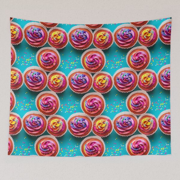 Item preview, Cup Cake Pretty Frosting Swirled Pastel Water Colors Tiled Abstract designed and sold by Infinitelypink.