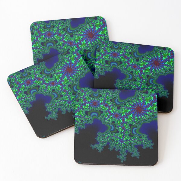 Item preview, Fractal Forest at Night designed and sold by Glitchshaman.