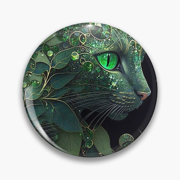 Item preview, Gemstone Crystal Green Cat, designed and sold by GemstoneandLeaf.