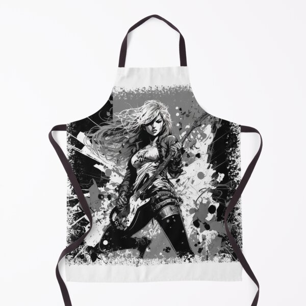 Item preview, ROCKER GIRL LEATHER SUIT SPLASH ELECTRIC GUITAR DESTROYER designed and sold by ogirdorgraphics.