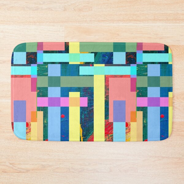 Item preview, Pastel colour geometric abstract pattern designed and sold by Delicarte.