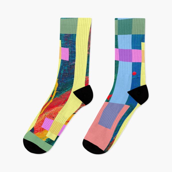 Item preview, Pastel colour geometric abstract pattern designed and sold by Delicarte.