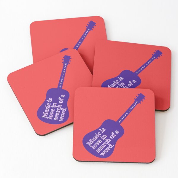 Item preview, Copy of Guitar art with Sidney Lanier quote: Music is love in search of a word designed and sold by artbleed.