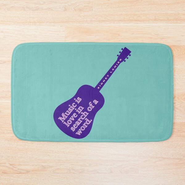 Item preview, Copy of Guitar art with Sidney Lanier quote: Music is love in search of a word designed and sold by artbleed.