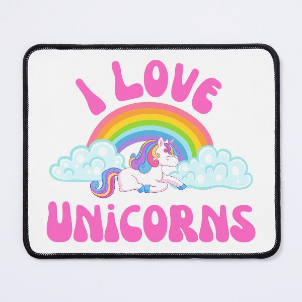 Item preview, I LOVE UNICORNS designed and sold by KitMonkeyUK.