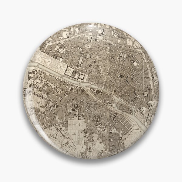 Item preview, Paris Map 1834 designed and sold by colourfind.
