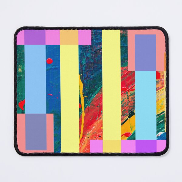 Item preview, Pastel colour geometric abstract pattern designed and sold by Delicarte.