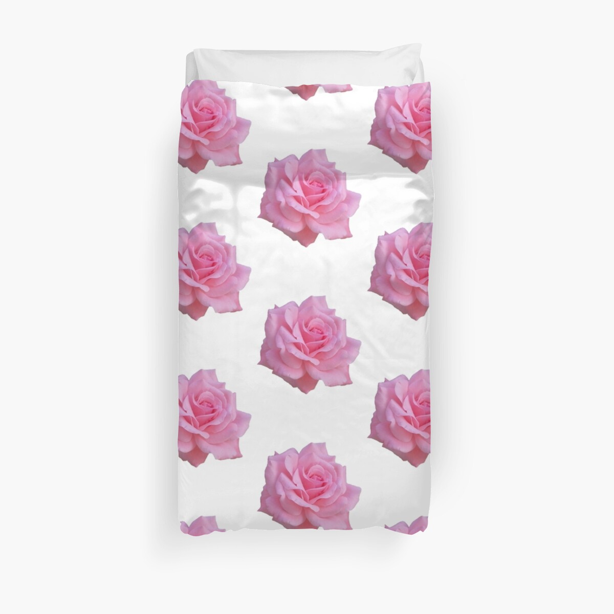 Pink Rose Duvet Cover By Ghjura Redbubble