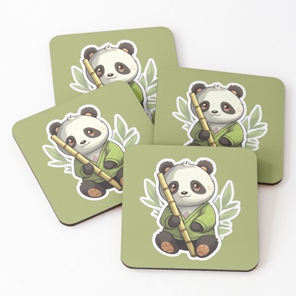 Item preview, Playful Panda with Bamboo Shoot Sticker designed and sold by NightDumpling.
