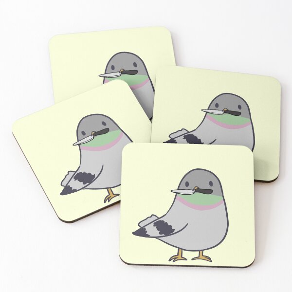 Item preview, Cute Pigeon with knife  designed and sold by Mayarart.