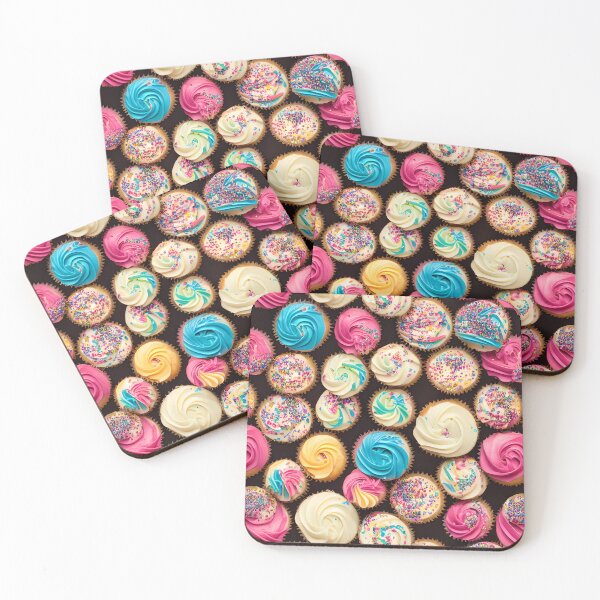 Item preview, Cup Cake Mix Pretty Frosting Swirled Pastel Water Colors Tiled Abstract designed and sold by Infinitelypink.