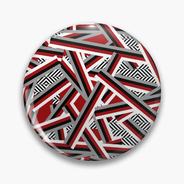 Item preview, Modern Abstract Geometric Design - Red, White, Black, Grey, Herringbone designed and sold by art-in-a-bottle.