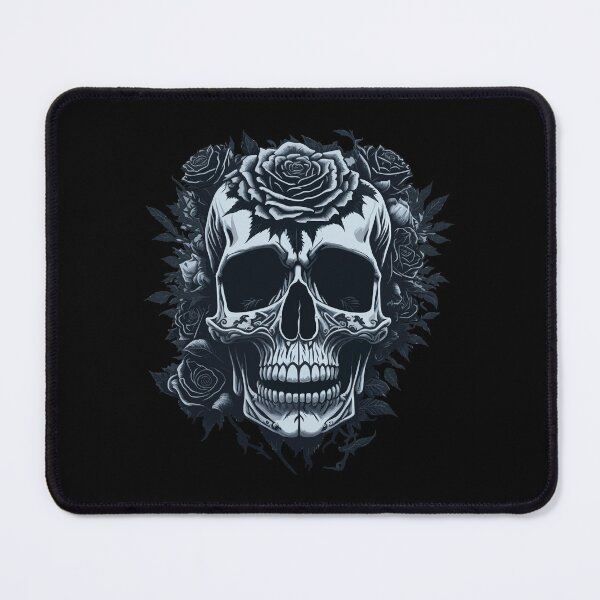 Item preview, Black And White Skull designed and sold by RockBeeDesigns.