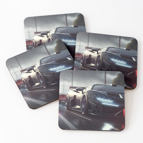 Item preview, Very Realistic Supercars Speeding On The Highway  designed and sold by ByDigitalDream.