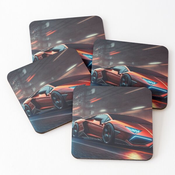 Item preview, Super Realistic Supercars Speeding On The Highway  designed and sold by ByDigitalDream.