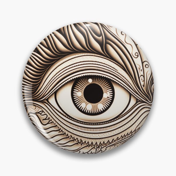 Item preview, Ojo psicodélico en blanco y negro designed and sold by ConnerCreations.