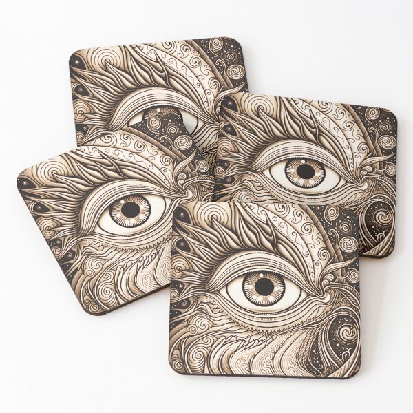 Item preview, Psychedelic Eye in B&W designed and sold by ConnerCreations.