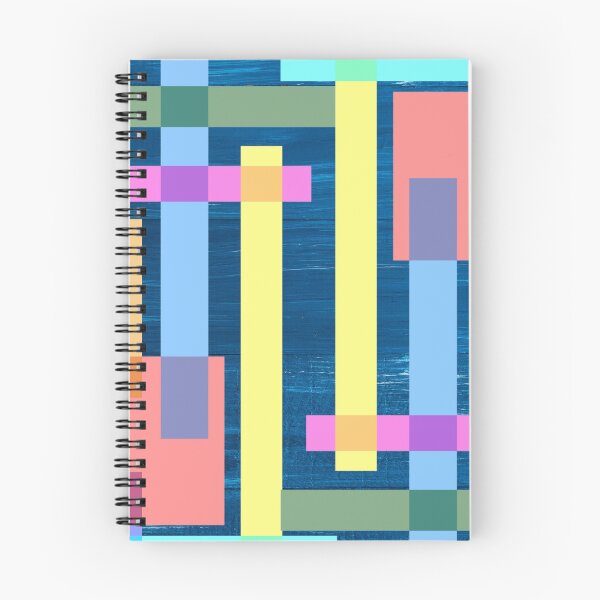 Item preview, Pastel coloured geometric abstract pattern designed and sold by Delicarte.